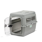 Petmate Sky Kennel showing air travel compatibility for safe airline transport