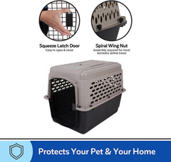 Petmate Vari Dog Kennel secure door and latch for added security.