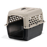 Petmate Vari Dog Kennel front view showing secure latch for car travel