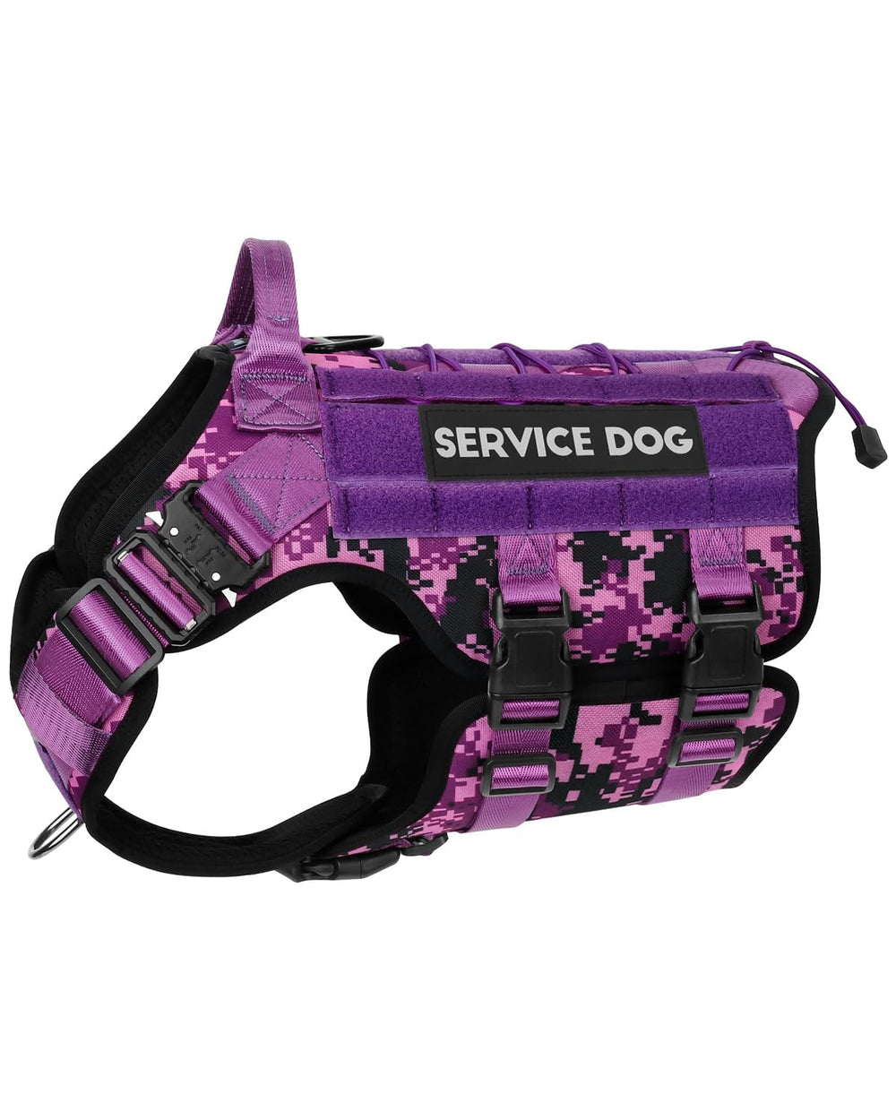 PETNANNY Tactical Dog Harness with reinforced D-ring stitching for secure leash attachment