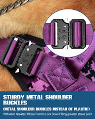 PETNANNY MOLLE system on tactical harness for attaching pouches