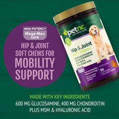 PetNC Mega Soft Chews close-up showing chewable texture for picky eaters.