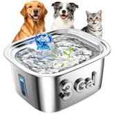 PETNF 3-gallon fountain side view, ideal for large dogs' daily hydration