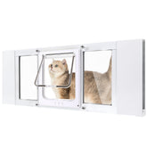 Petoasis cat door window quick install for easy setup in homes.
