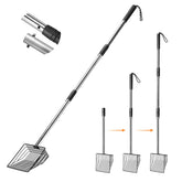 PETOCAT cat litter scoop with 43-inch metal design for easy reach.