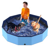 PETOCAT foldable pool 57-inch full view for dogs and kids, spacious and versatile