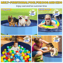 PETOCAT foldable pool folded storage for easy transport