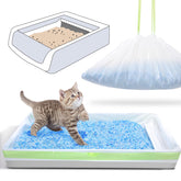 PETOCAT litter liner with drawstring ensures mess-free disposal.