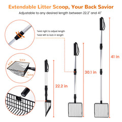 PETOCAT deep scoop surface for faster sifting and waste removal