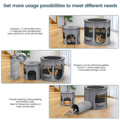 PETOCAT waterproof bottom protects floors during pet activity.