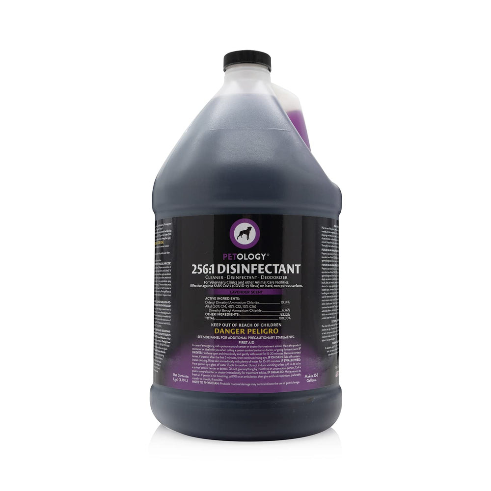 Petology 2561 disinfectant bottle pour showing easy handling for fast cleaning