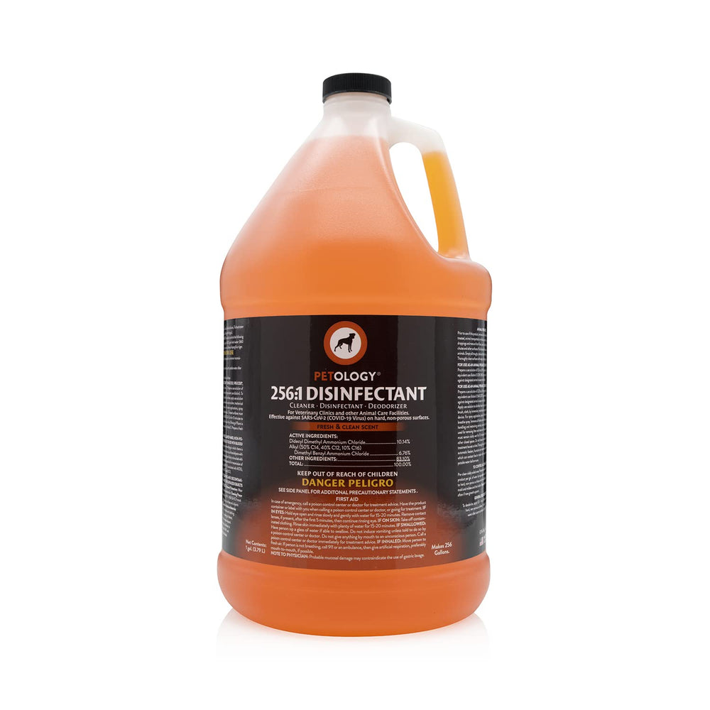 Petology 256:1 disinfectant bottle pour for quick surface cleaning