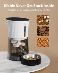 Petory feeder load with dry food indicating large capacity for days of feeding