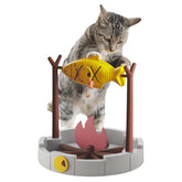 PetPals rotating-fish-dispenser engages cats while slowing feeding for better pacing