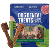 PETPHABET toothbrush-shaped dental chew for dogs designed for thorough cleaning