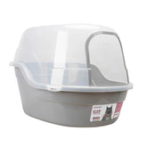 Petphabet Jumbo Hooded Cat Litter Box top cover reduces spills and contains litter