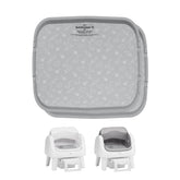 PetPivot Autoscooper12 litter pad fit prevents leaks and keeps area tidy.