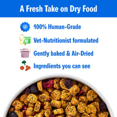 PetPlate Trail Blazin' Beef with visible vegetables and superfoods for balanced nutrition