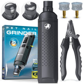 PETPROVED dog nail grinder in use with quiet operation for stress-free grooming.