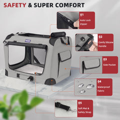 Petprsco large-cat-carrier-airflow-mesh highlights breathable sides for fresh air.