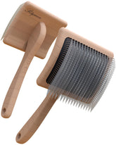 Petqueen dog slicker brush with large head for detangling and smoothing coats