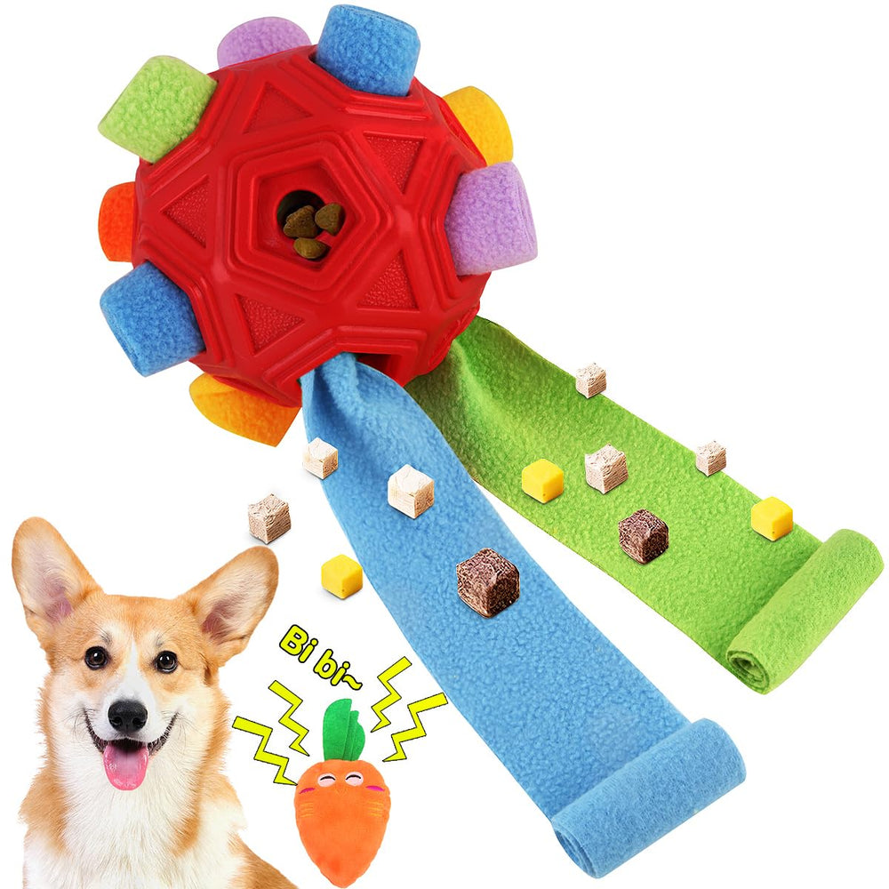 Petration Dog Snuffle Ball in action promotes sniffing and slow feeding.