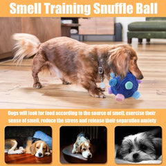 Petration snuffle ball being hand washed demonstrates easy cleaning and reuse.