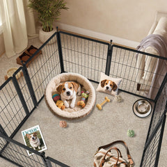 PETREEK ground-rod-stability provides a secure enclosure for active dogs