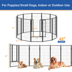 PETREEK dog playpen in outdoor setting ready for backyard fun.