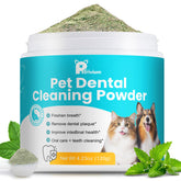 Petrivium dog teeth cleaning powder tin shown for easy daily dental care