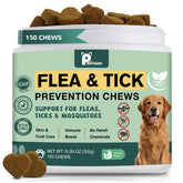 Petrivium Dogs Flea and Tick Chews in chicken flavor bottle for daily protection