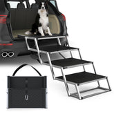 PetRuna extra-wide dog stairs for car provide stable access for large dogs