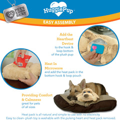 Comfort companion for new environments and loud noises.