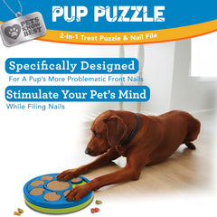 Pets Know Best Pup Puzzle interactive design keeps dogs engaged during grooming.