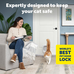 PetSafe Big Cat Door four-way lock settings help you control pet traffic.