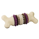 PetSafe Busy Buddy Bristle Bone close-up with nylon bristles cleaning teeth
