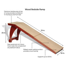 PetSafe CozyUp Bed Ramp detailed surface highlights heavy-duty carpet for secure footing.