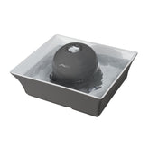 PetSafe Drinkwell ceramic fountain front view showing modern square design and hydration focus