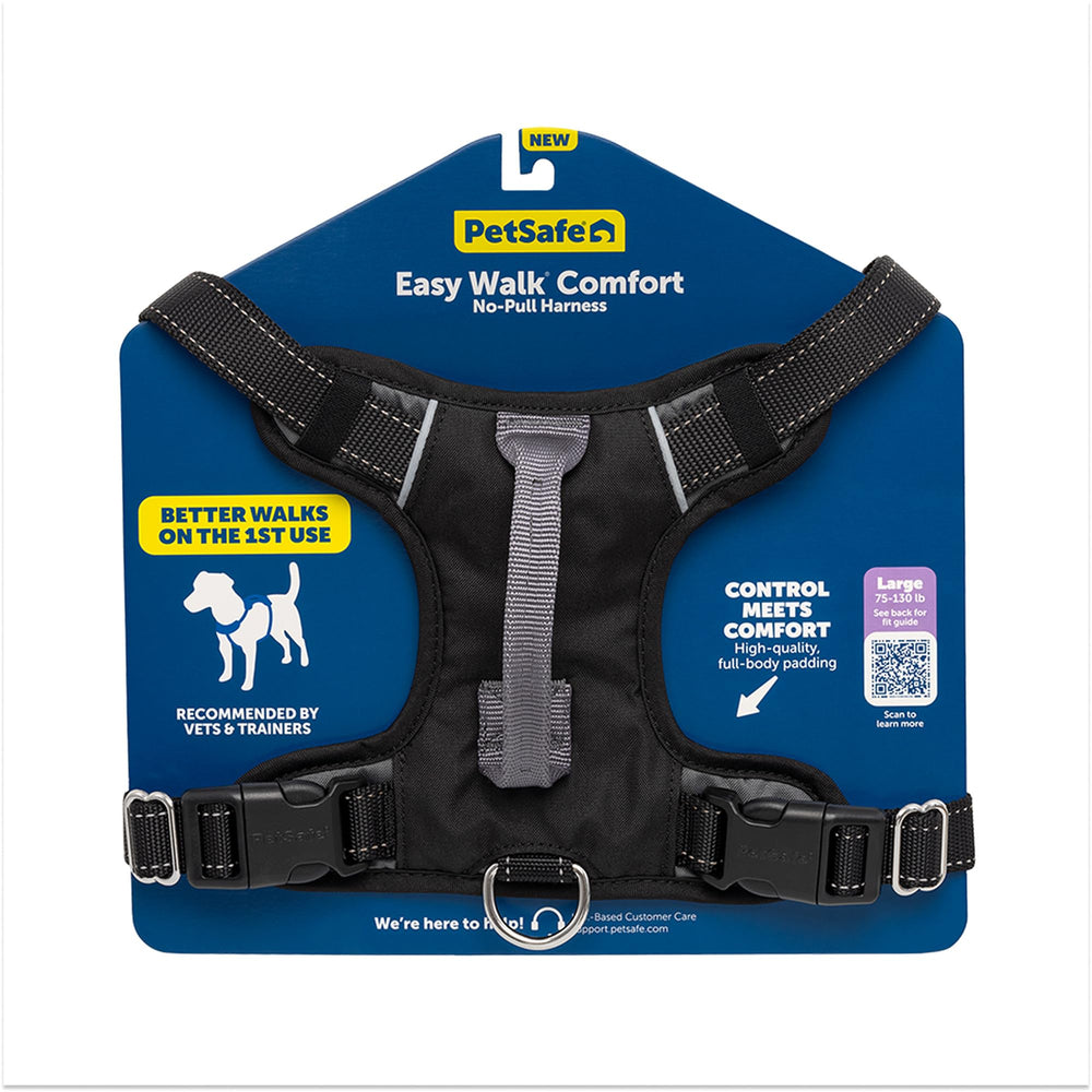 PetSafe Easy Walk harness with front martingale loop guides your dog during pulls