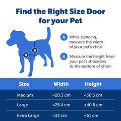 PetSafe Extreme Weather door durable metal frame supports multi-pet households.