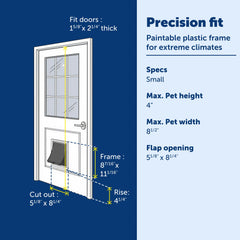 Durable vinyl flap close-up showing weather and insect protection