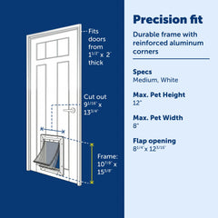 PetSafe Extreme Weather magnetic seal close-up preventing drafts