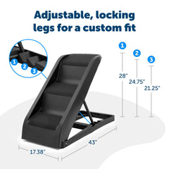 PetSafe Happy Ride Side Door Steps with non-slip texture for stability.