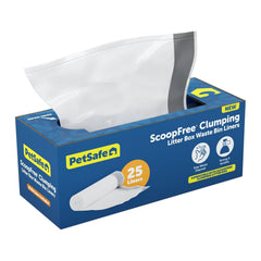 PetSafe litter bin liner with drawstring for mess-free disposal and secure containment.