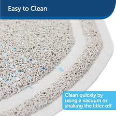 PetSafe litter mat easy to clean by shaking or vacuuming between uses