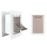Petsafe Never Rust Wall Entry Pet Door installed in a wall for easy pet access