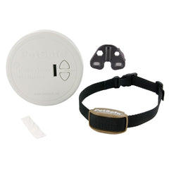 PetSafe Pawz Away transmitter showing barrier coverage for pets
