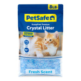 PetSafe ScoopFree odor-control crystal litter 8lb bag for fresher, cleaner spaces.