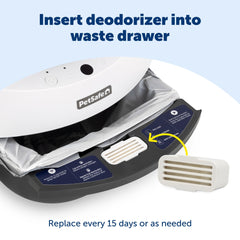 PetSafe ScoopFree OpenSky deodorizer packaging shows two-pack convenience for monthly freshness