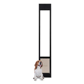 PetSafe sliding glass pet door installation shows easy, tool-free setup for renters.